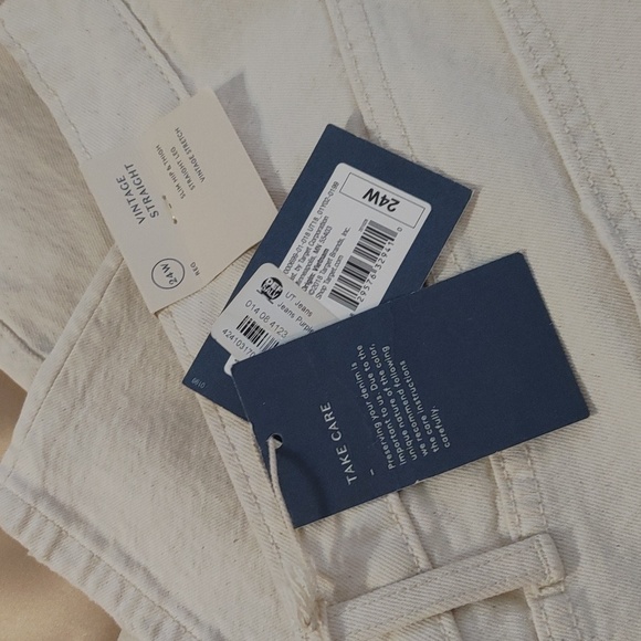 Universal tread cream vintage stretch pants size 24 W - Picture 7 of 8